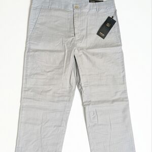 Britches by Samtex Men's Blue Chino Pants 32x32 Cotton Stretch Slim Straight New